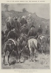Close of the Spanish-American War, the Surrender of Santiago, between the Lines, the Meeting of General Shafter and General Toral